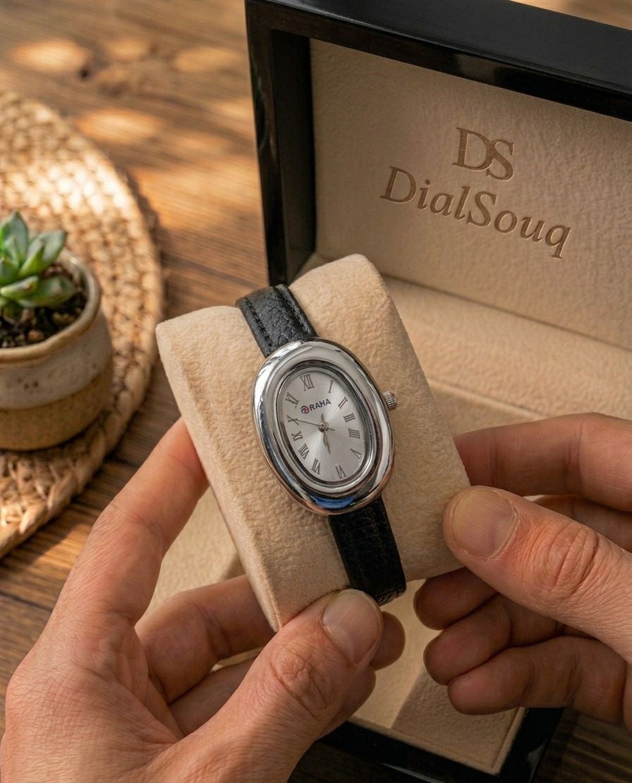 Ladies Leather Strap Watch