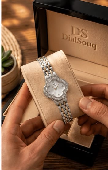 Luxury Women's Clover Watch silver