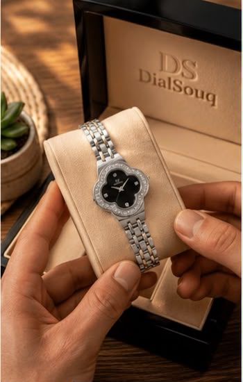 Luxury Women's Clover Watch silver
